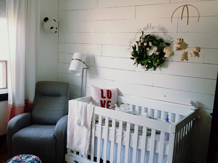 Sweet Baby Girl Shiplap Nursery