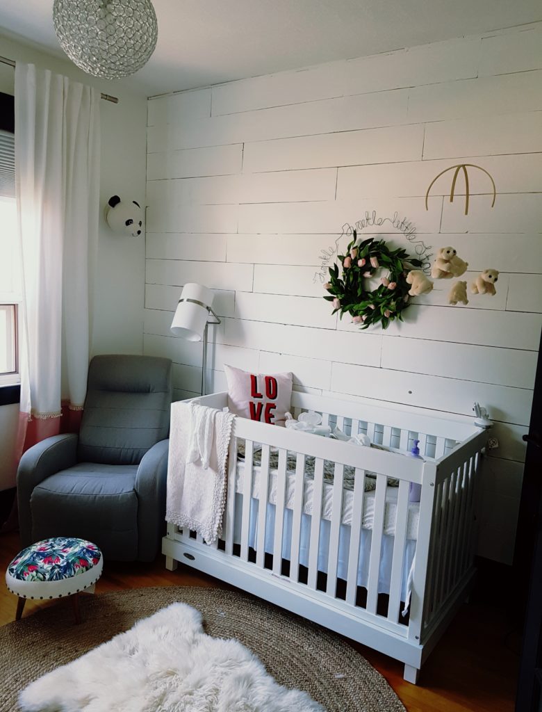 Sweet Baby  Girl Shiplap Nursery  Project Nursery 