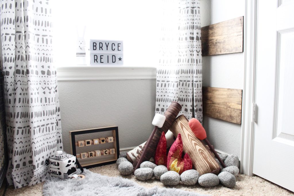 Bryce’s Rustic Meets Modern Monochrome Nursery