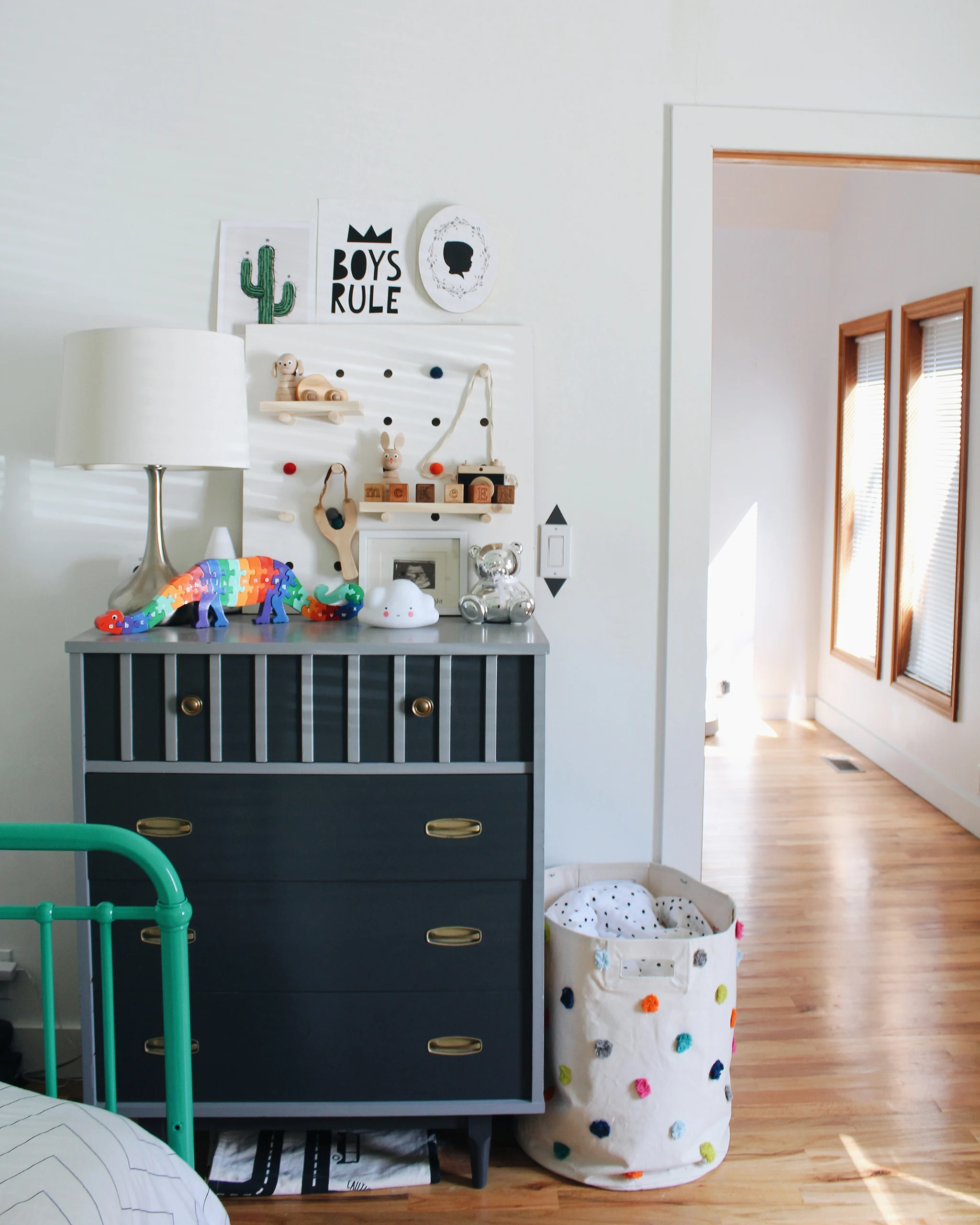 Shared Boys Room Styled Dresser - Project Nursery