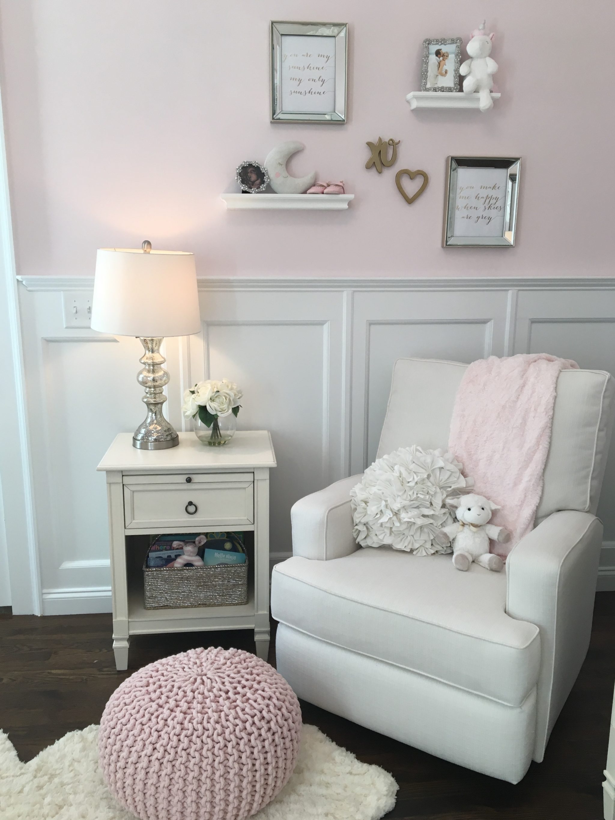 Pink and White Sweet Dreams Nursery - Project Nursery