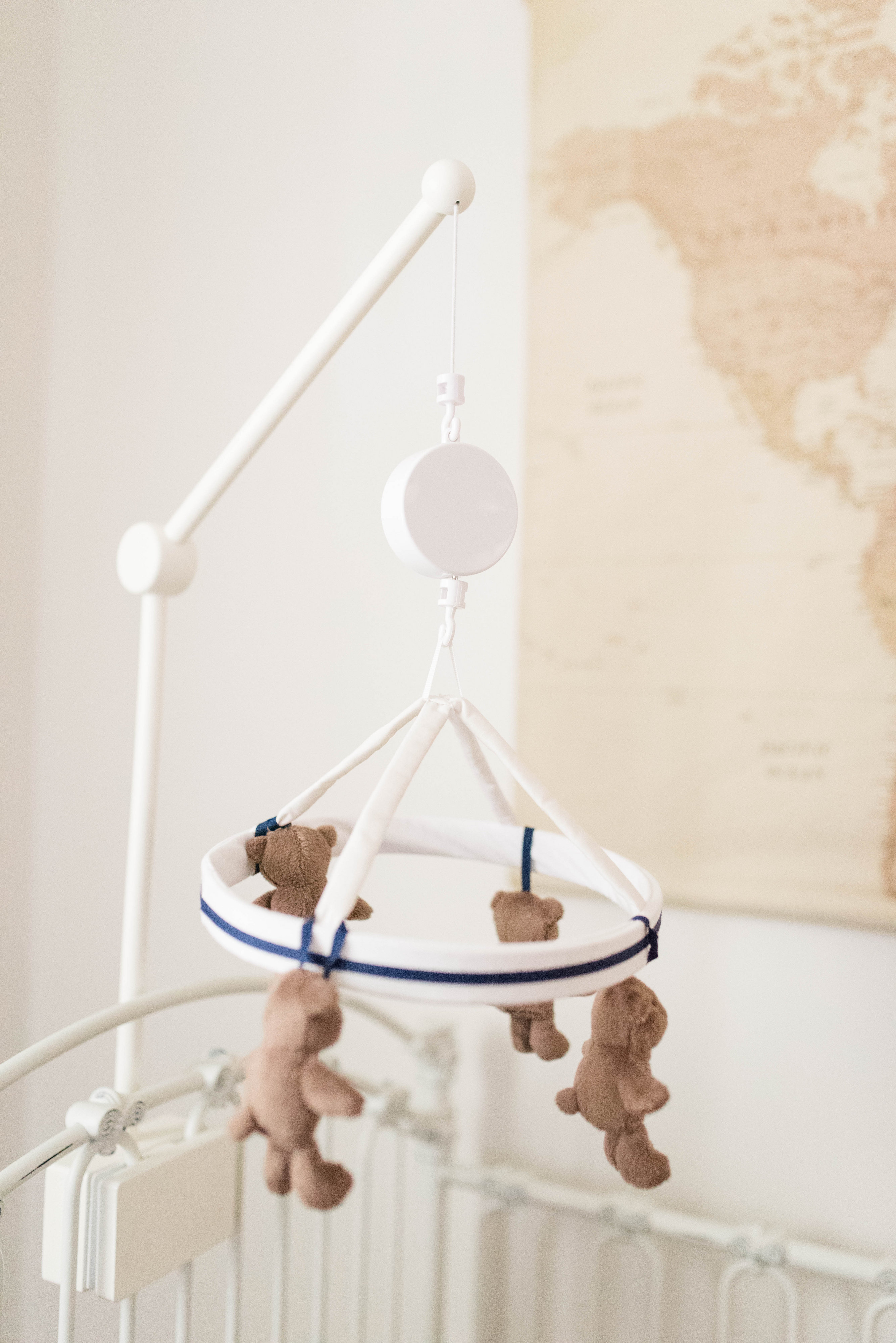 Navy & Gray Vintage Inspired Baby Boy Nursery captured by Jessica Husted Photography