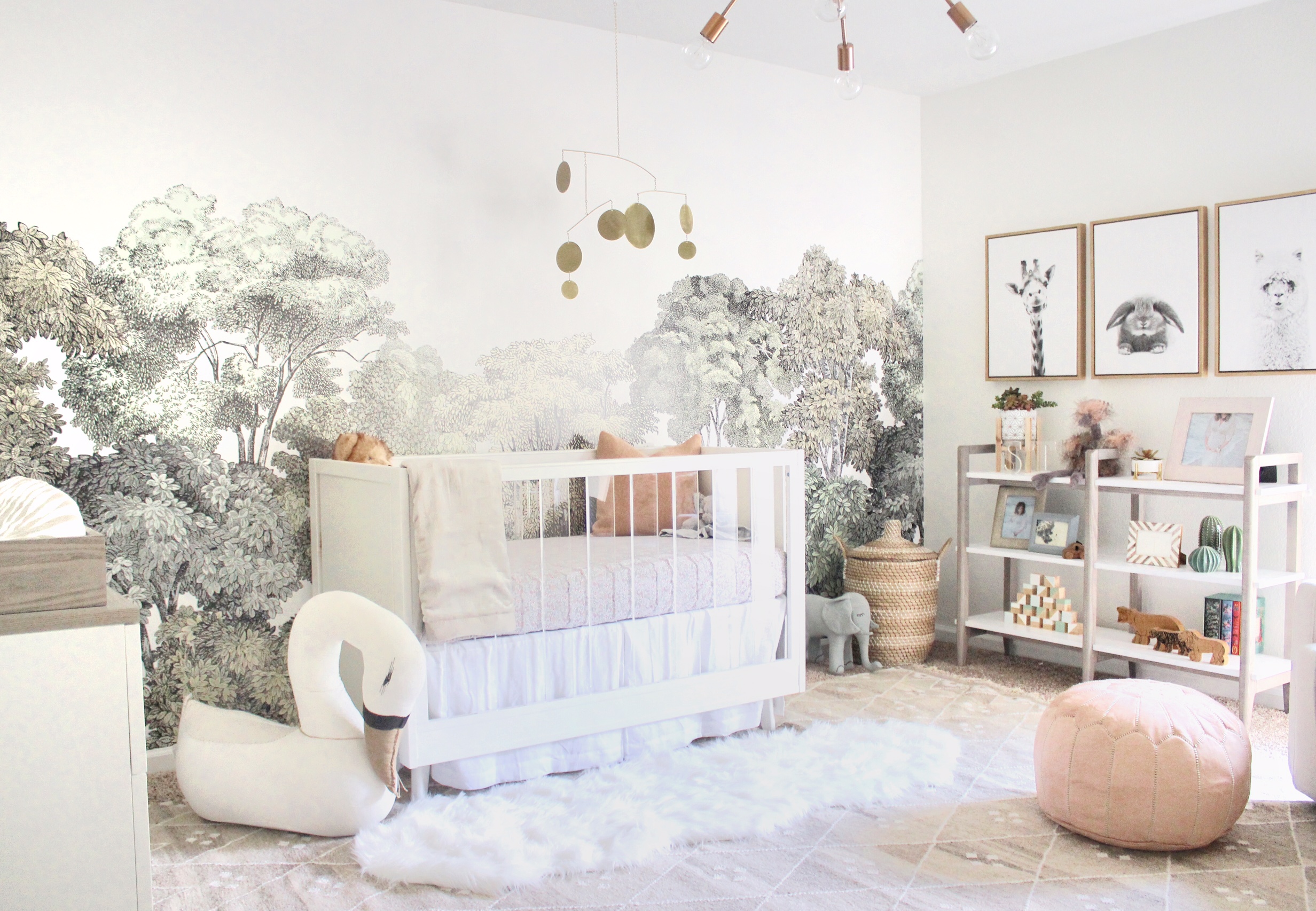 Serene, Neutral Girl Nursery Inspired by Nature - Project Nursery