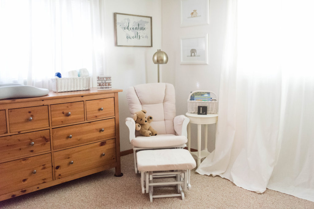 navy dresser nursery