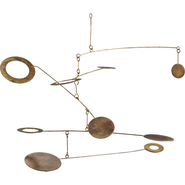 brass baby mobile