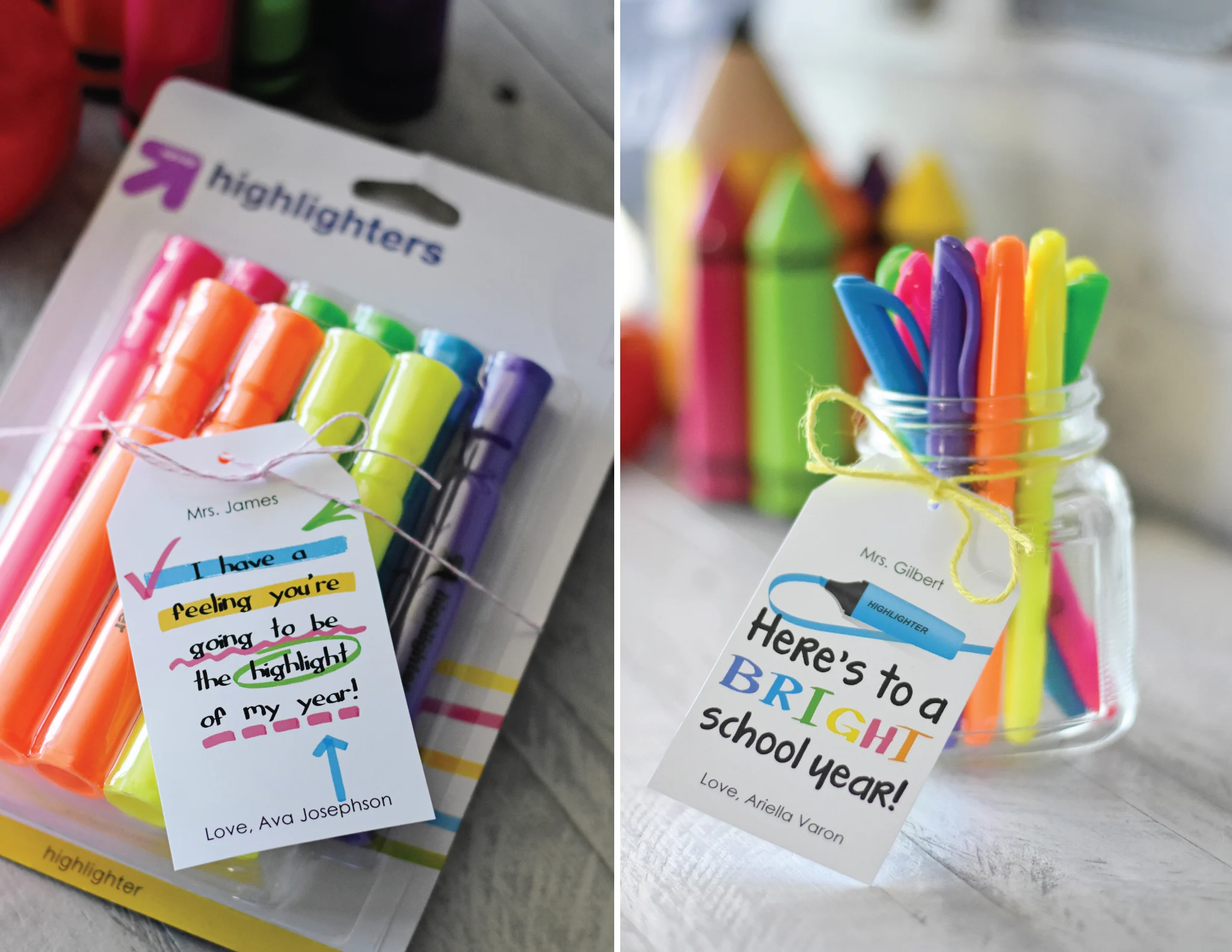 Stationery Teacher Gift Idea + FREE Printable Tag & Cut File!