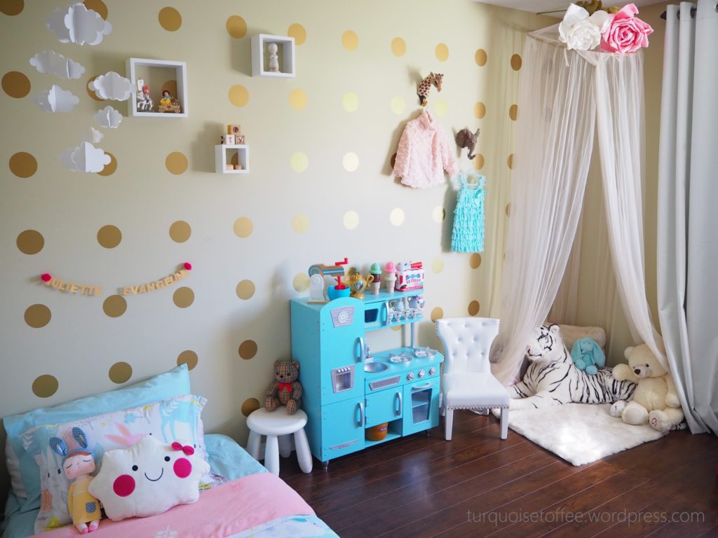 Gold Turquoise And Pink Little Girl Room Project Nursery