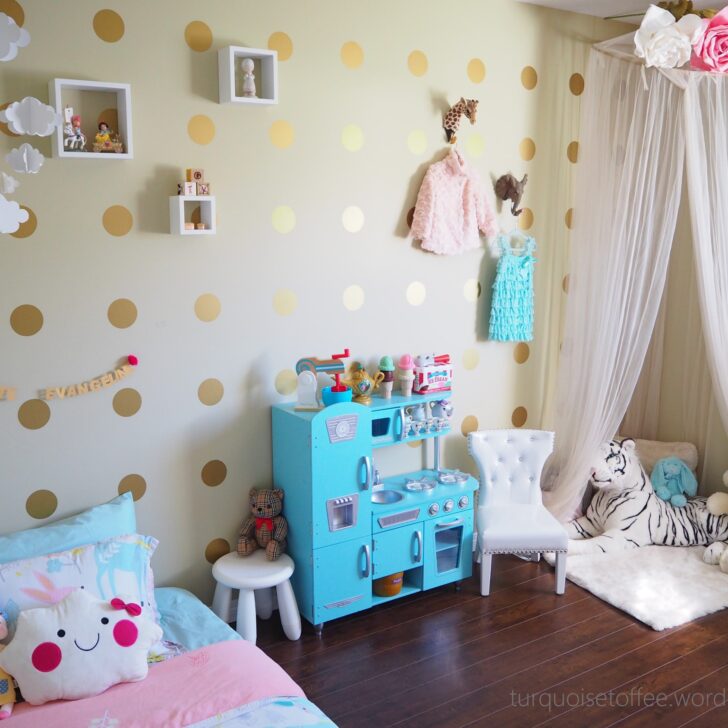 Gold, Turquoise and Pink Little Girl Room - Project Nursery