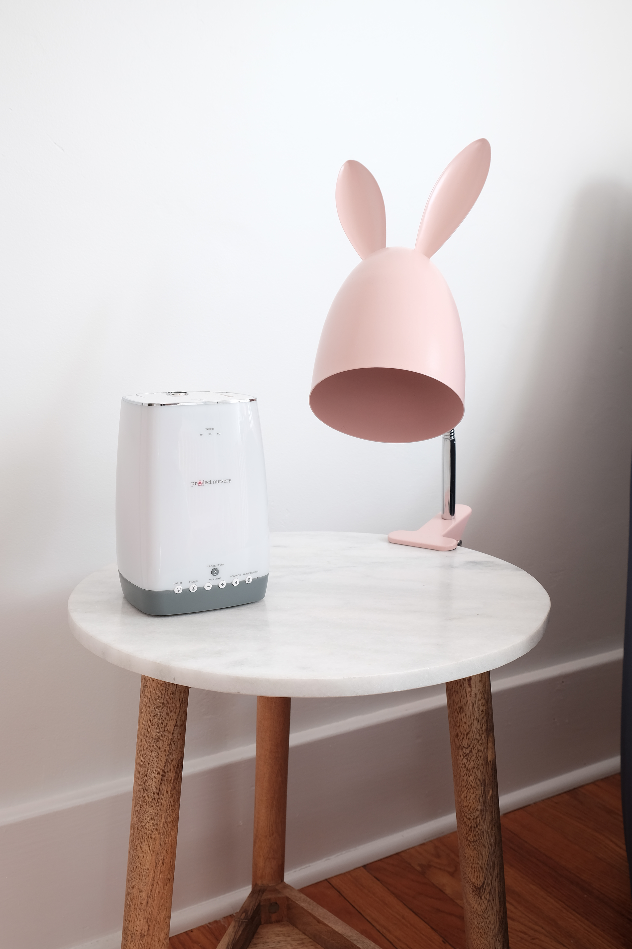 Bunny Clip Lamp and Sight and Sound Machine - Project Nursery