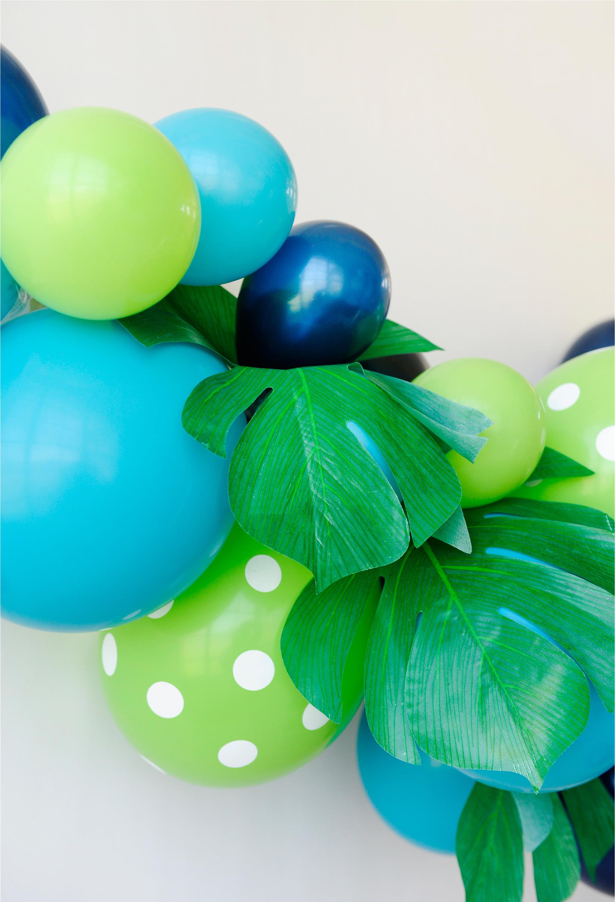 Dinosaur Birthday Party Balloon Garland - Project Nursery