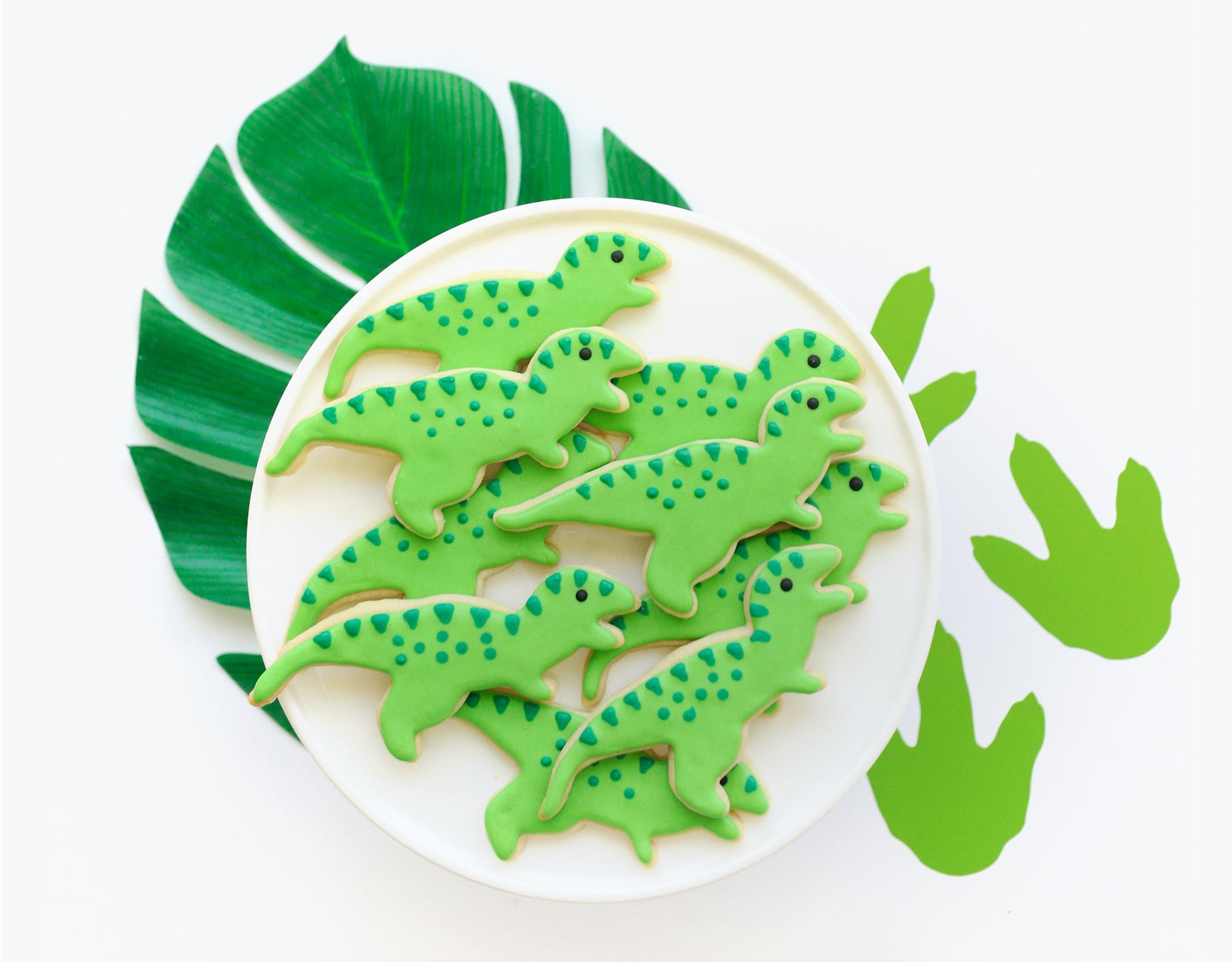 Dinosaur Birthday Party Dinosaur Sugar Cookies - Project Nursery