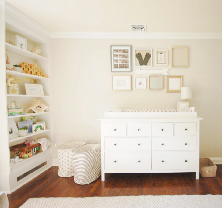 cream nursery furniture