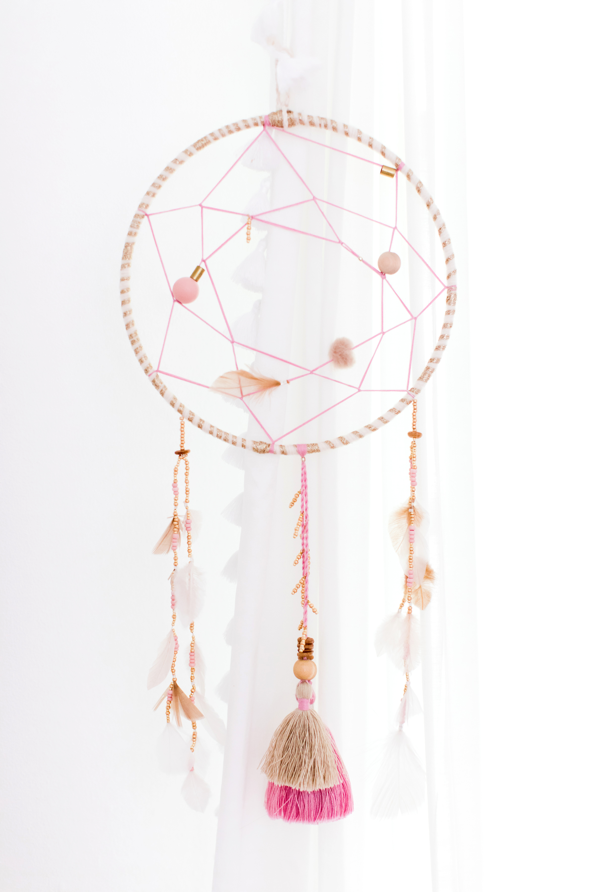 Custom Dream Catcher in Girl's Nursery - Project Nursery