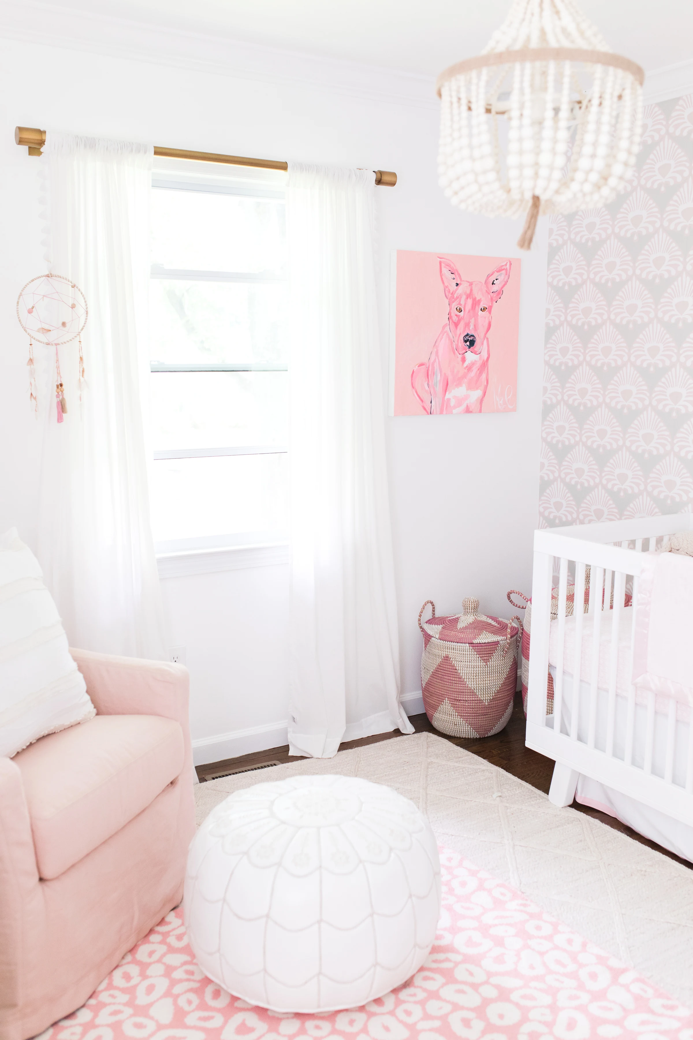 Lemon Stripes Pink and Gray Nursery - Project Nursery