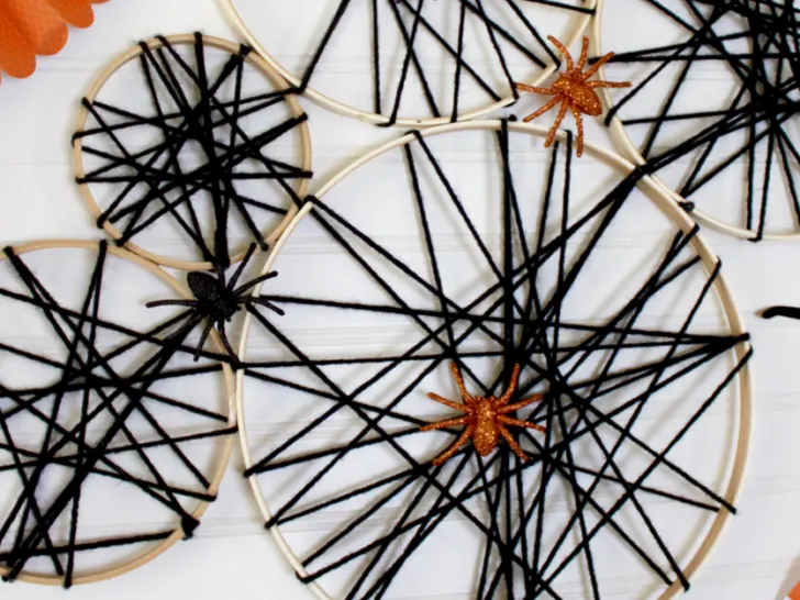 DIY Spider Web Halloween Craft