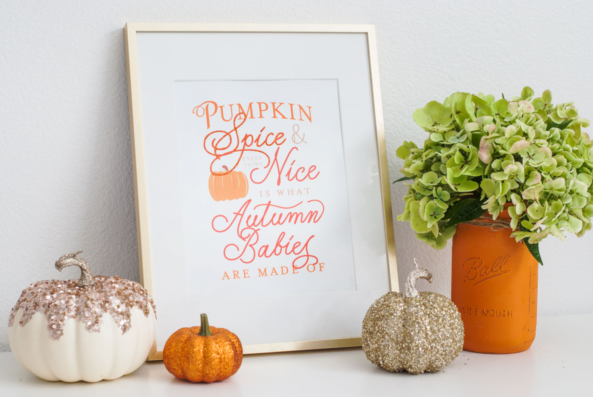 Pumpkin Spice Baby Shower Free Printables