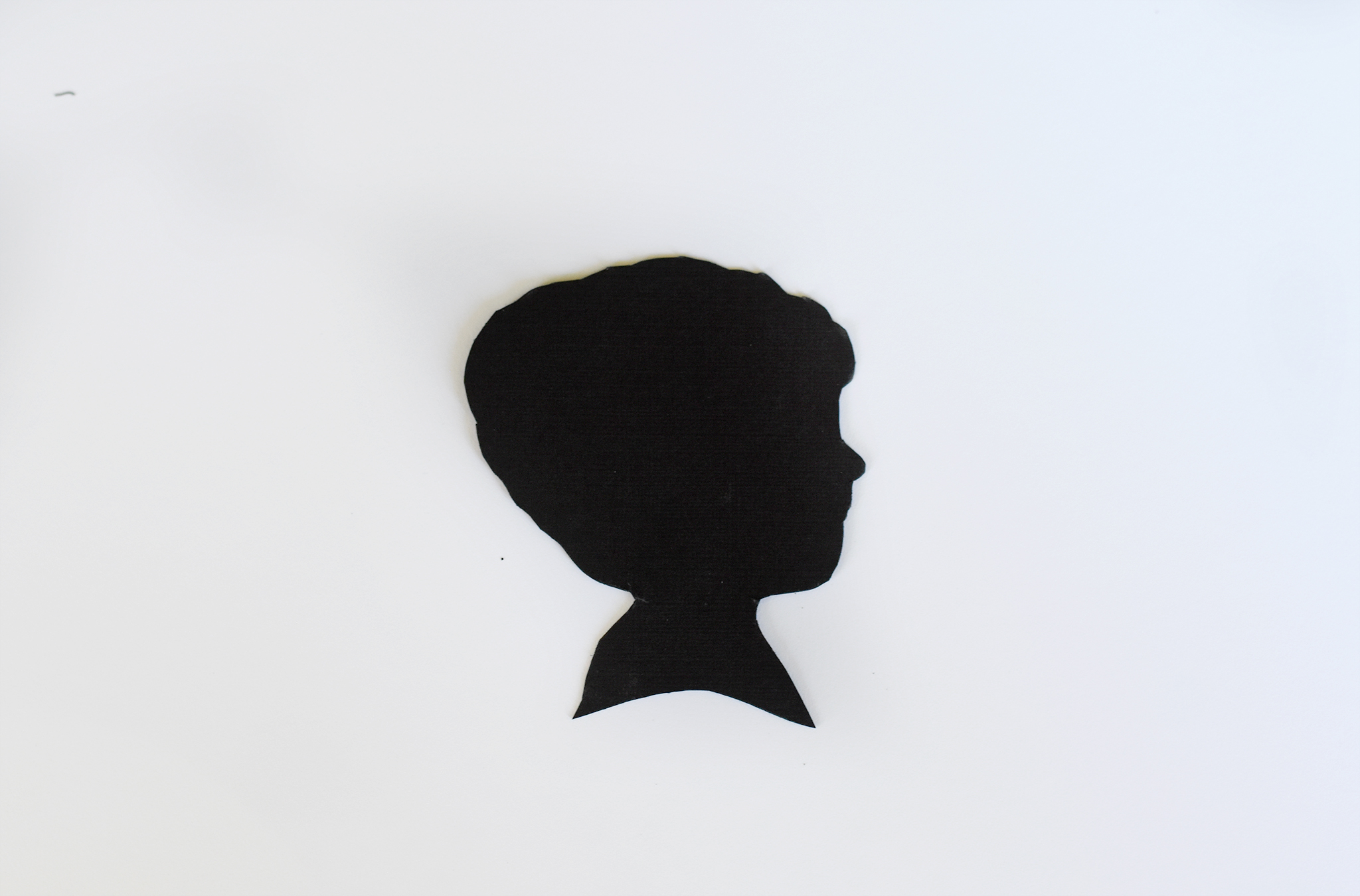 Mount your silhouette onto a card stock background