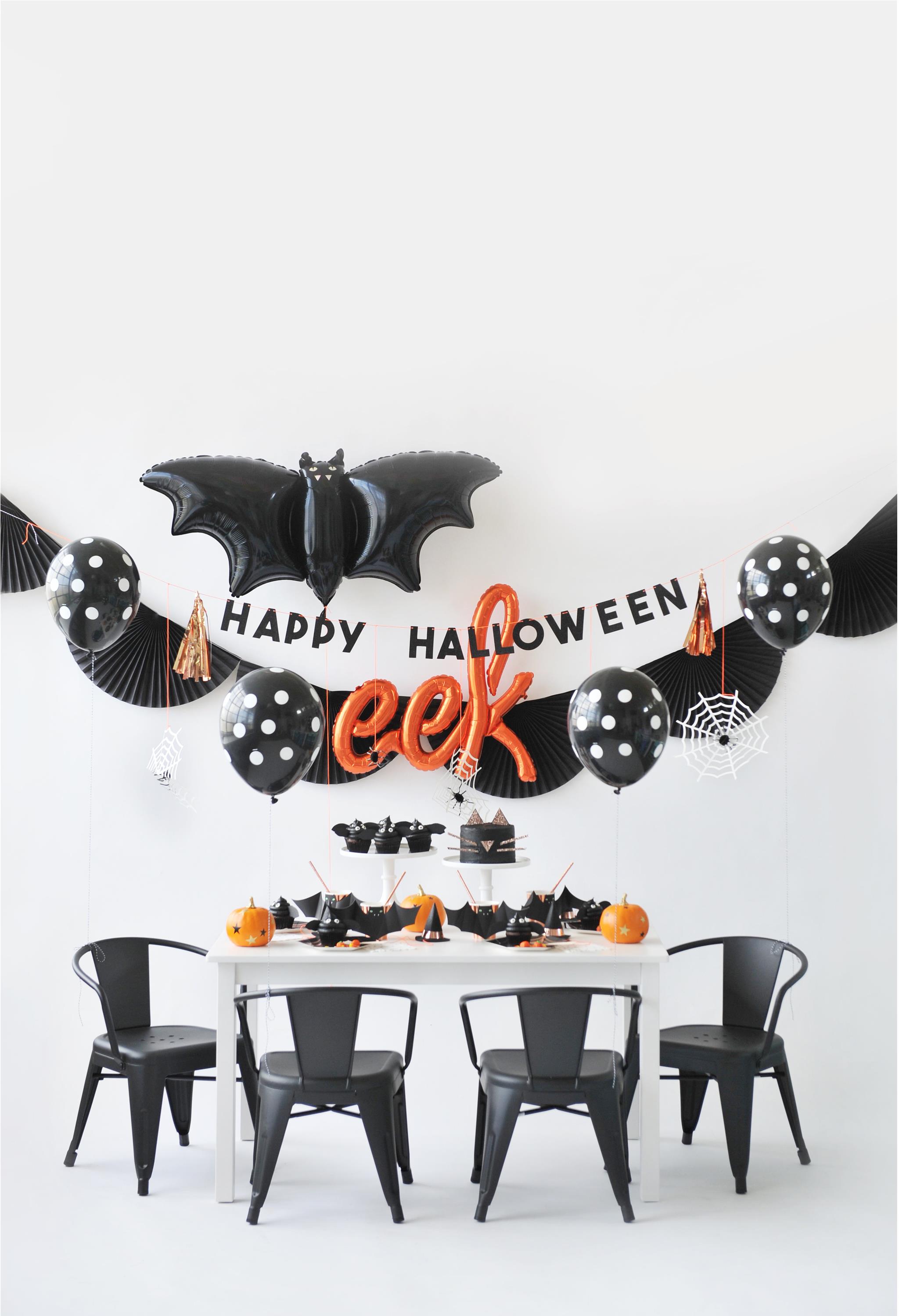 Kids Halloween Party with Bat Balloon - Project Nursery 