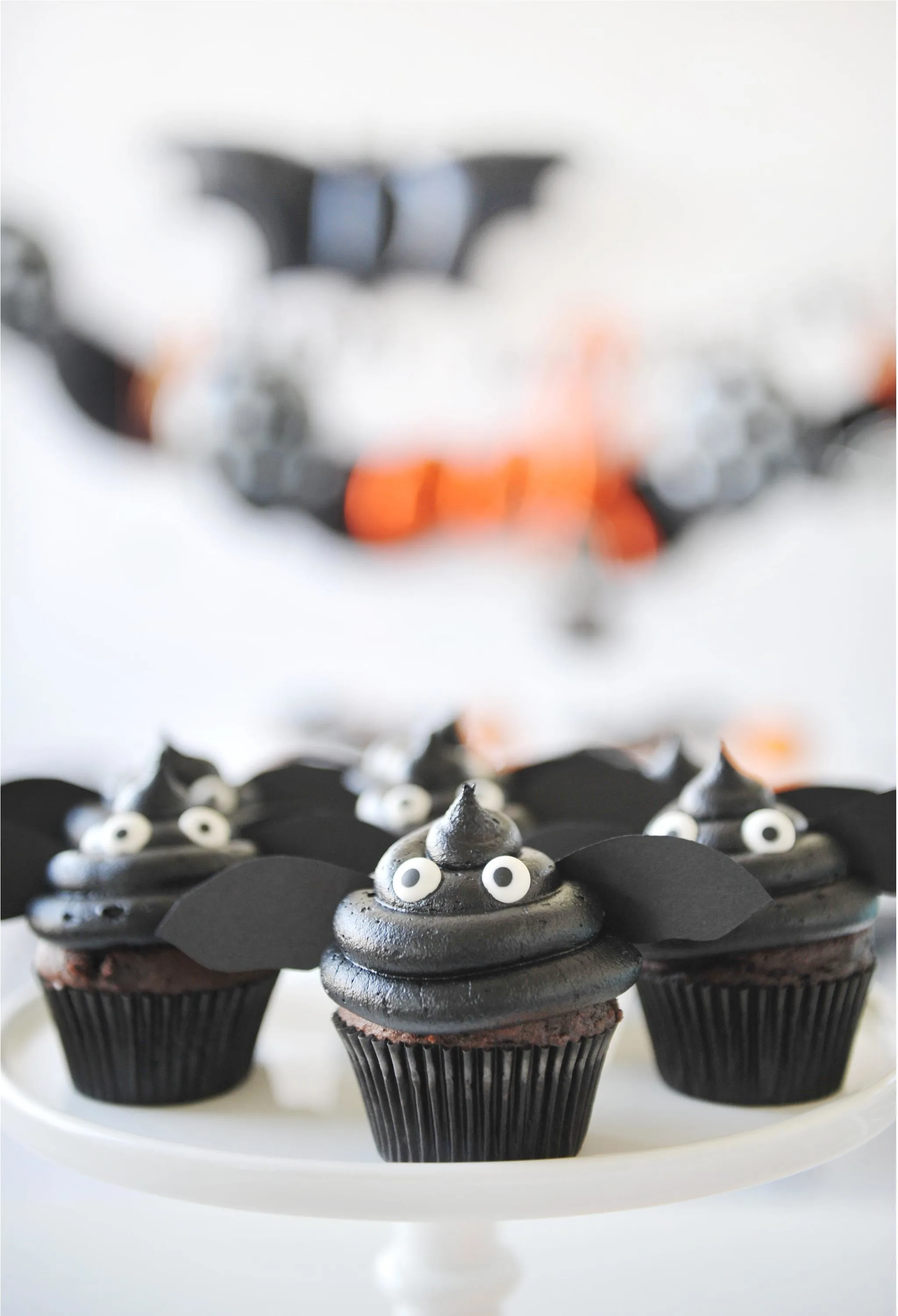 Bat Cupcakes for Halloween Party - Project Nursery