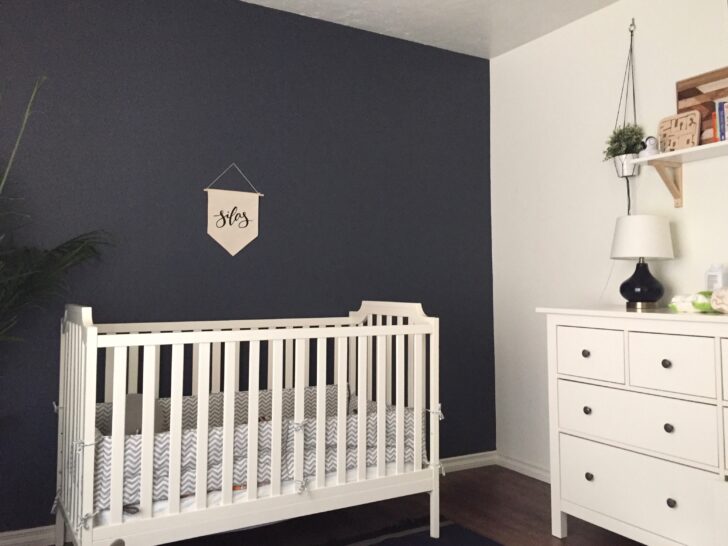 Baby Boy Blue and White Nursery