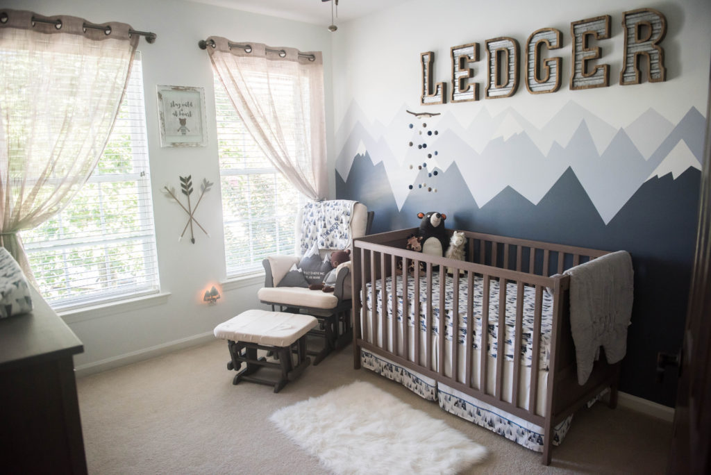 mountain crib bedding