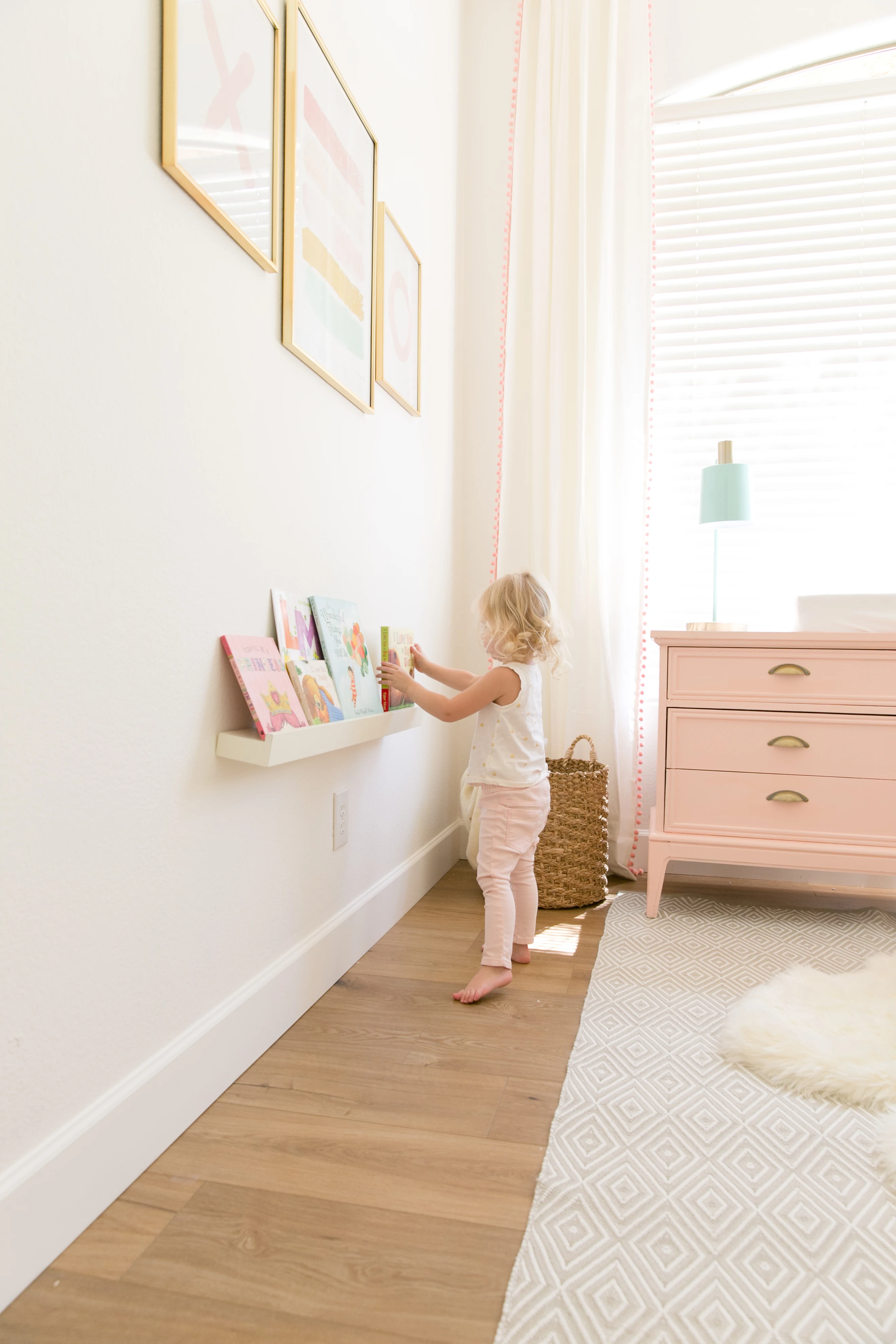 Wall Book Shelf in Nursery