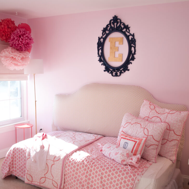 Pink and Coral Bedroom