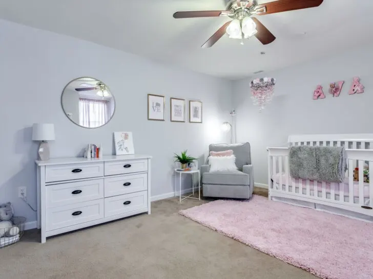 Gray and Pink Nursery