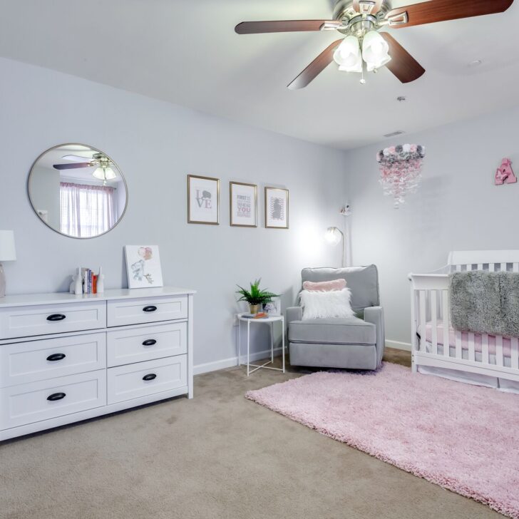 Gray and Pink Nursery