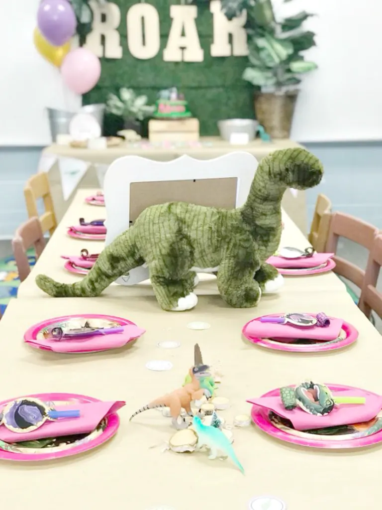 Girly Dinosaur Birthday Party