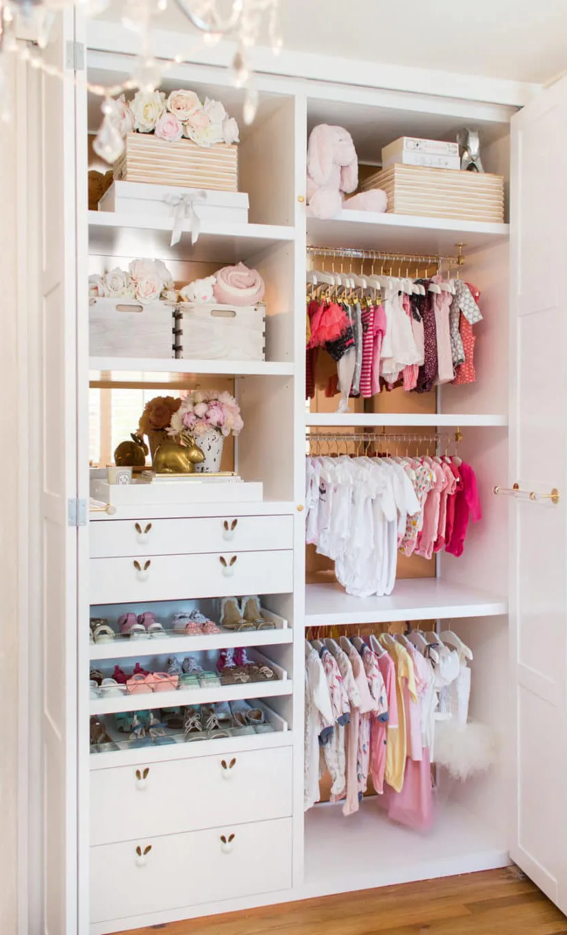 Newborn sales closet ideas