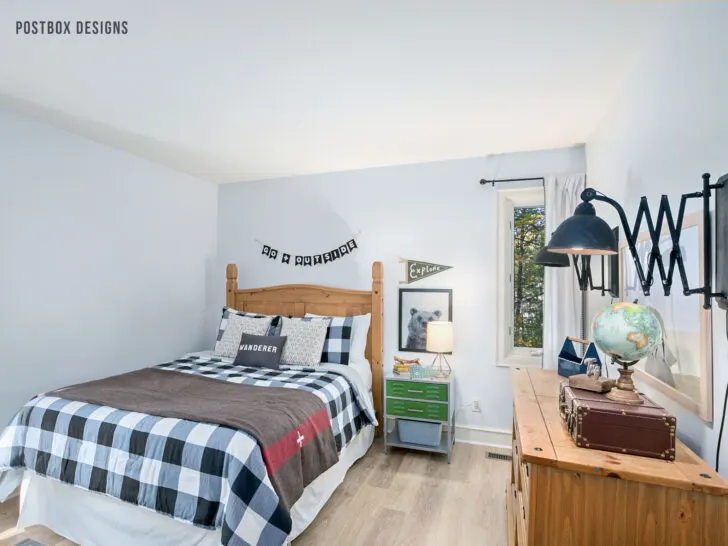 Boy's Adventure Bedroom Makeover by Postbox Designs Interior E-Design