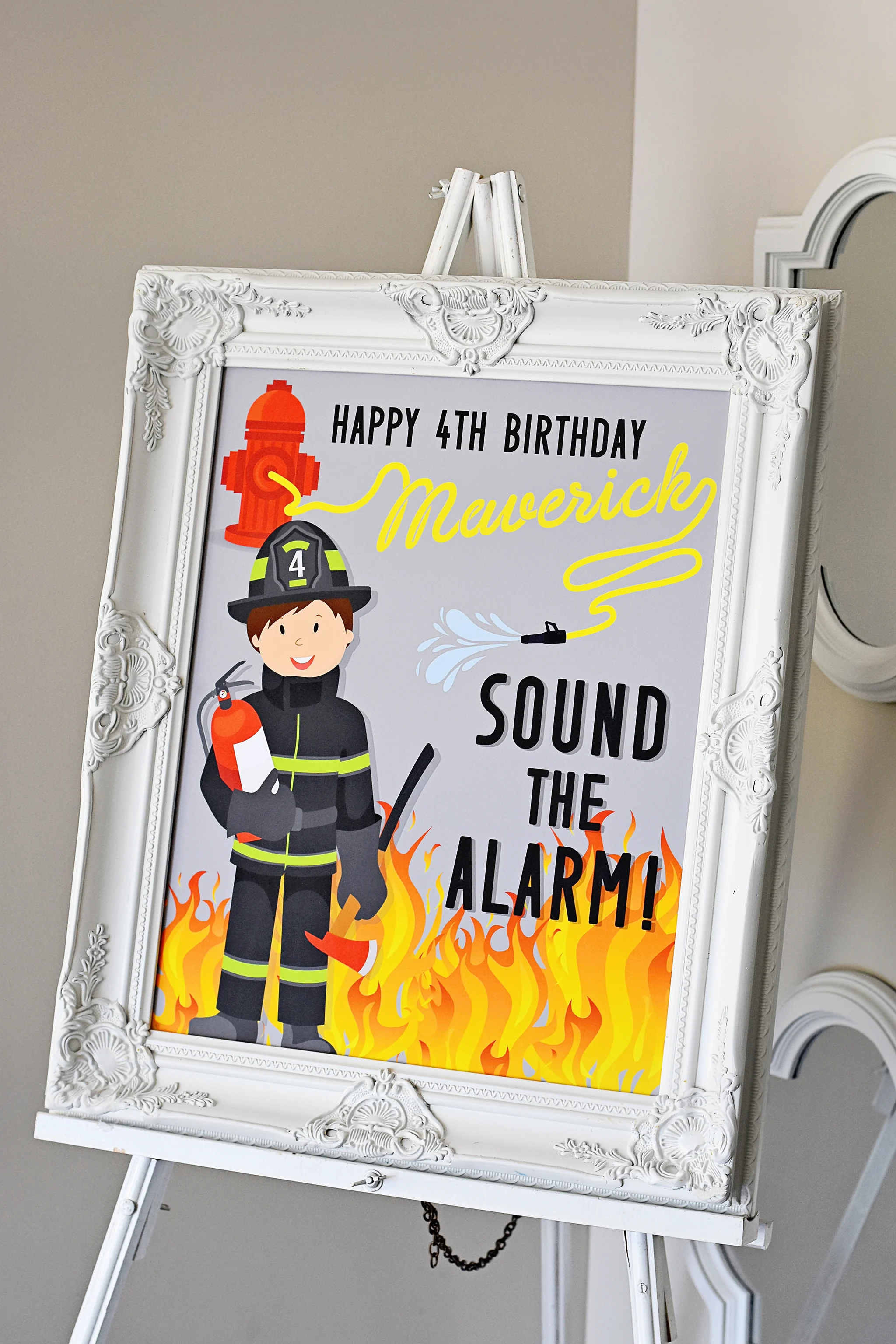 Sound the Alarm with a Custom Happy Birthday Welcome Sign