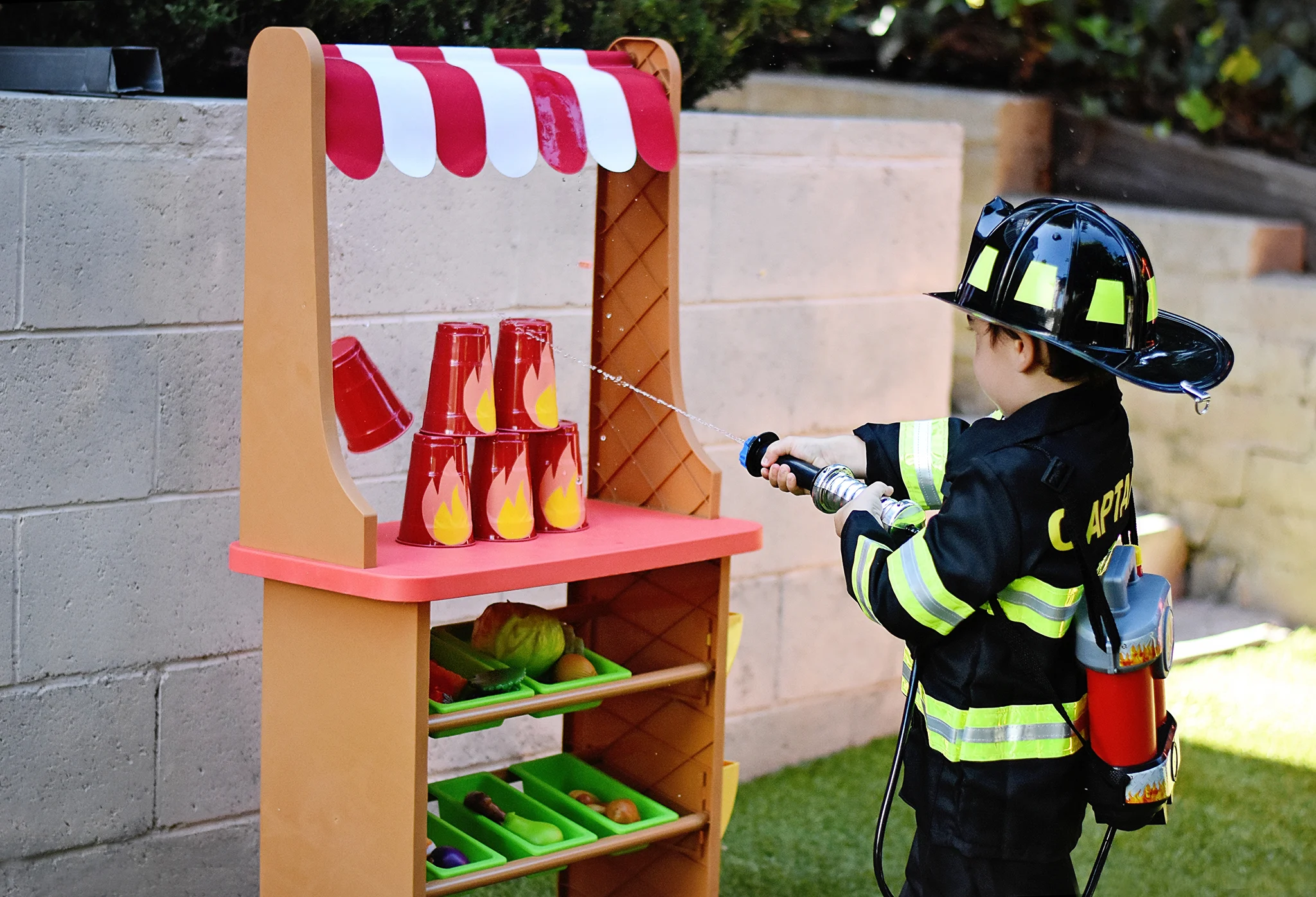 Fire truck outlet rain boots toddler