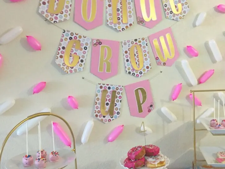 Donut Grow Up 4th Birthday Party