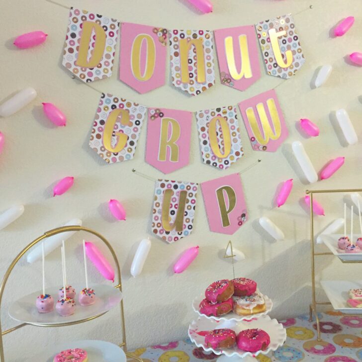 Donut Grow Up 4th Birthday Party