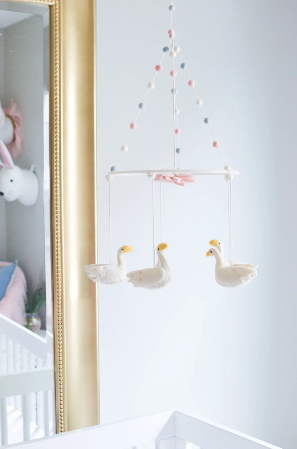 Swan Mobile in Swan Inspired Nursery