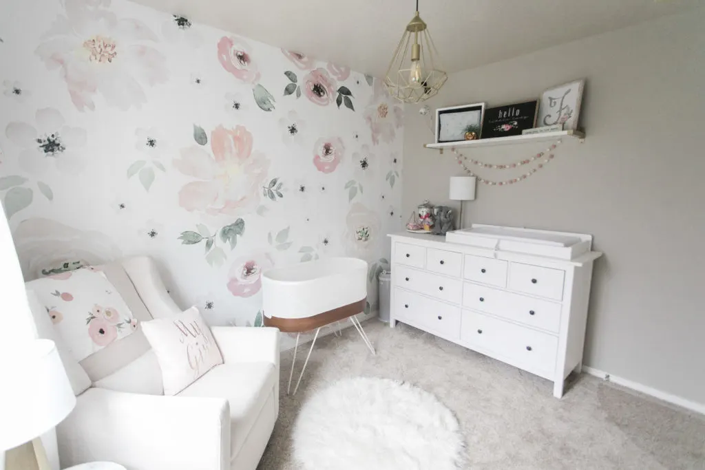 Light and Airy Floral Nursery