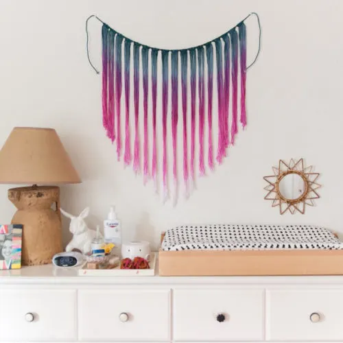 The Easiest DIY Boho Wall Hanging You'll Ever Find - Project Nursery