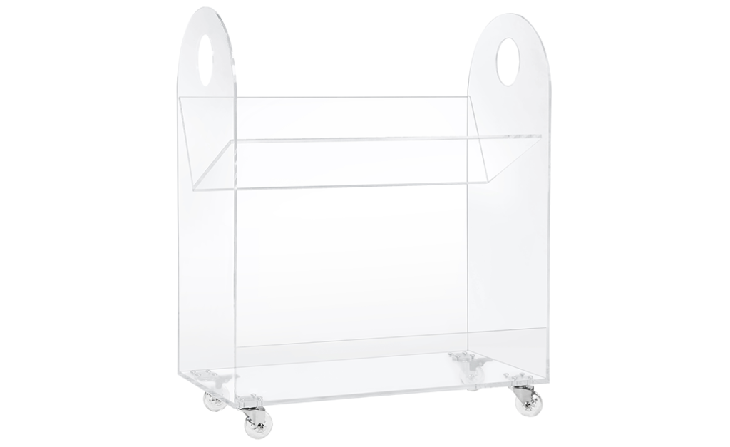 Presto Acrylic Bookcase + Cart - The Project Nursery Shop