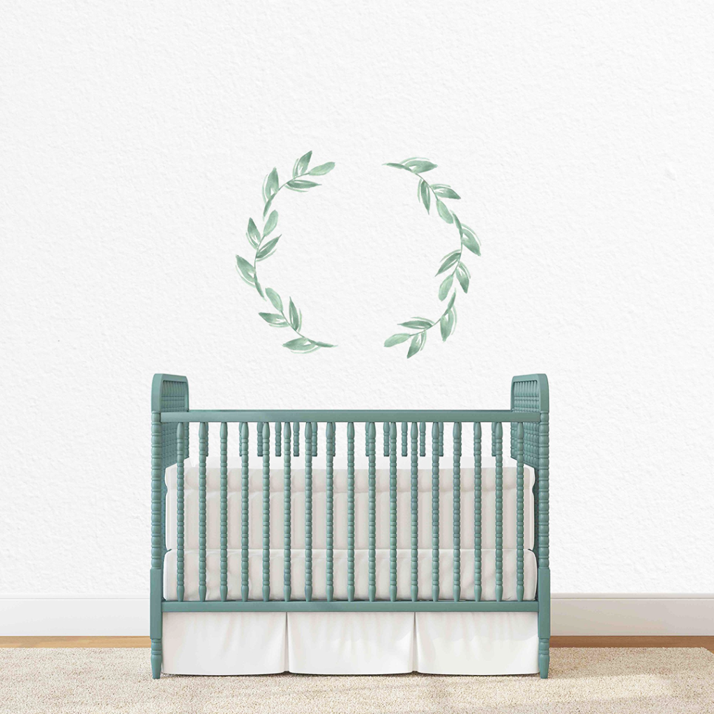 Olive Wreath Individual Wall Decal - The Project Nursery Shop