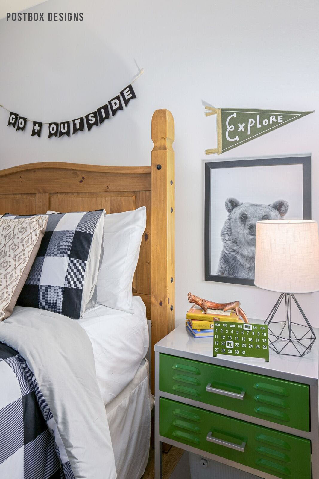 Boy's Adventure Bedroom Makeover by Postbox Designs Interior E-Design