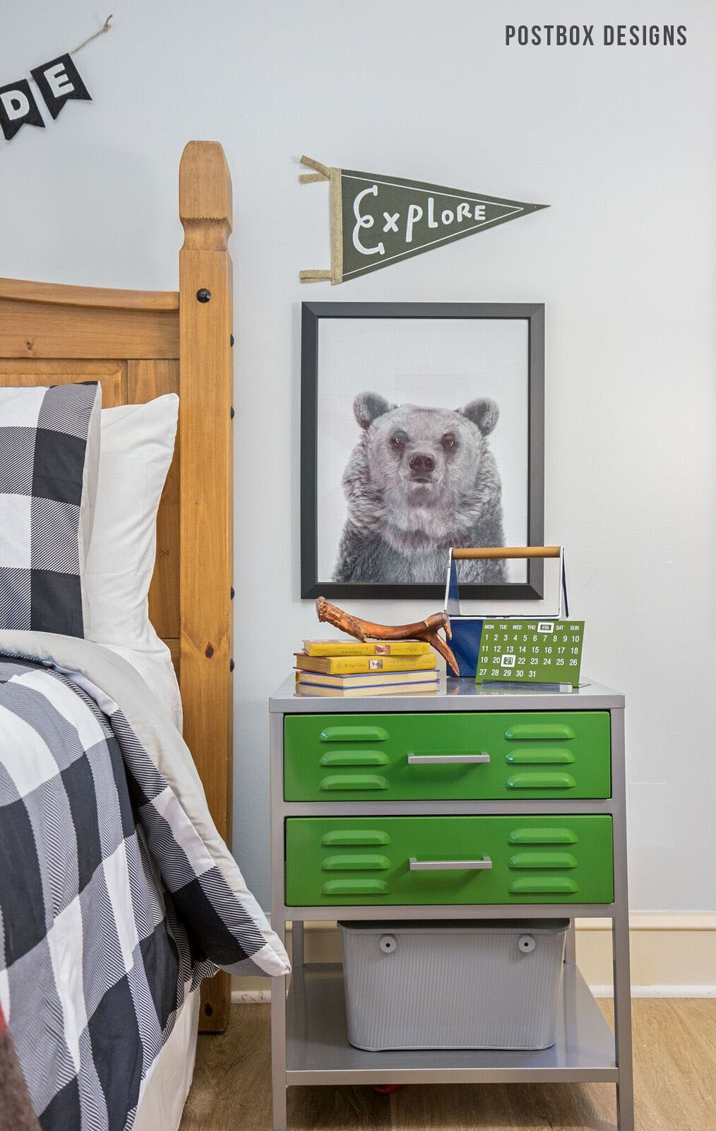 Boy's Adventure Bedroom Makeover by Postbox Designs Interior E-Design