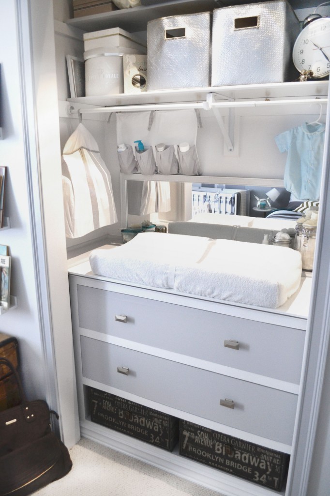 Changing Table in Nursery Closet