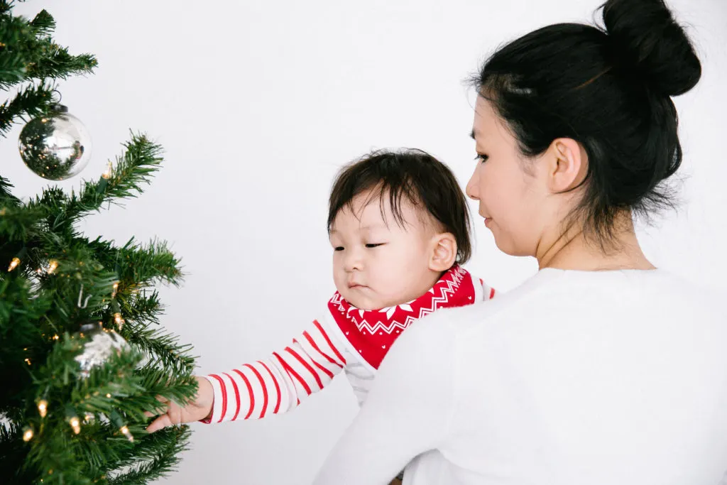 Ugly Christmas Sweater Inspired Bib