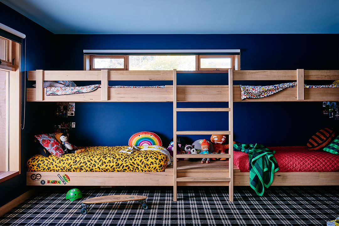 Shared Boys' Room with Wood Bunk Beds