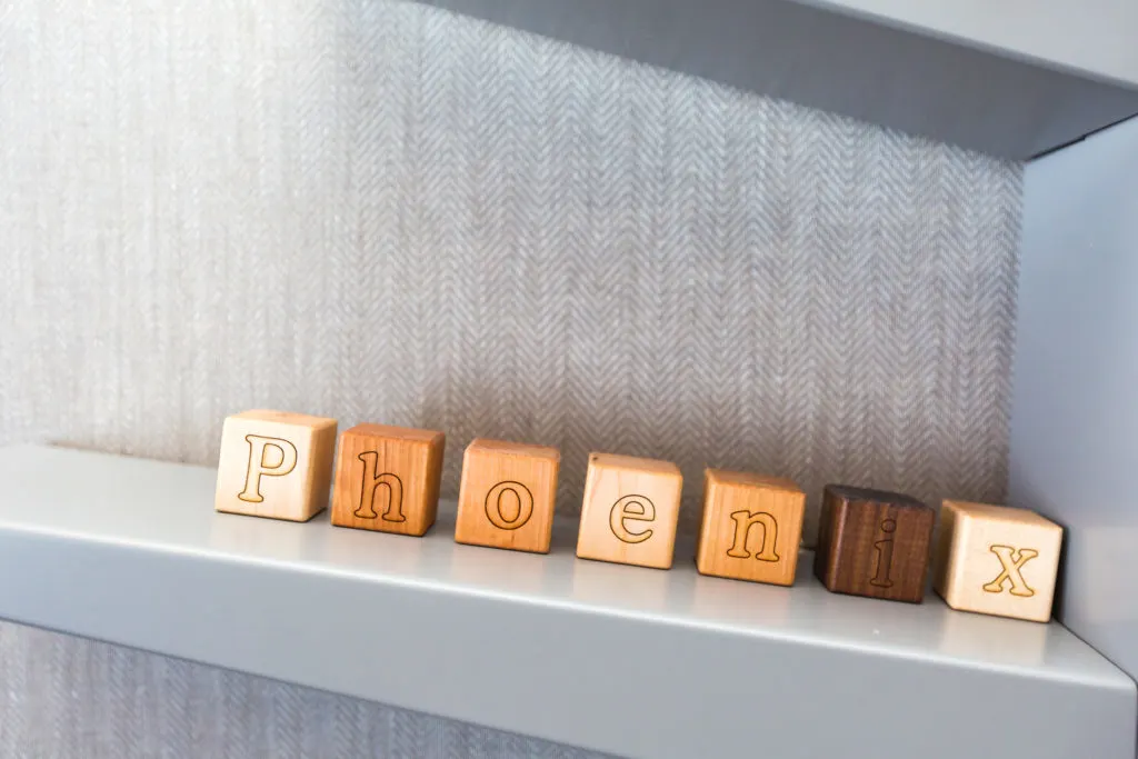 Personalized Wooden ABC Blocks