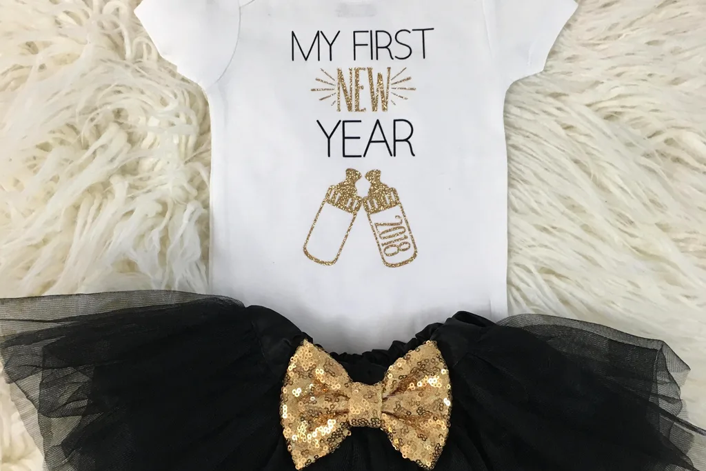 New Year Onesie Tutu