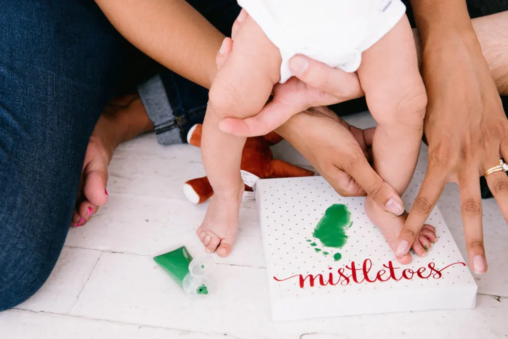 Christmas Baby Footprint Craft