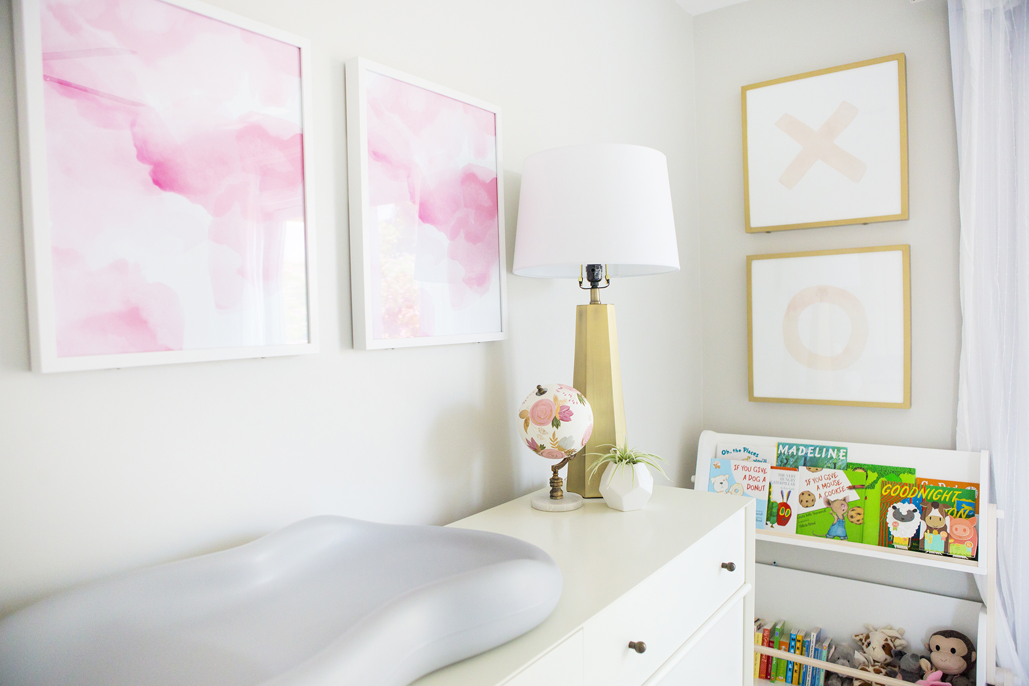 XO Prints in the Nursery